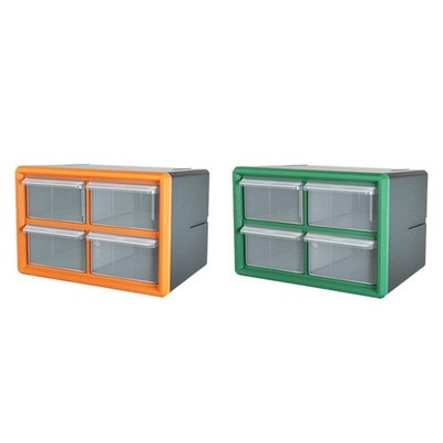 Aufbewahrungsbox für Hardware mit 4 Schubladen, Schrank,
