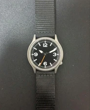 Berny T2576MS Field Watch Titanium Case VH31 Quartz Sapphire 37mm Working Japan