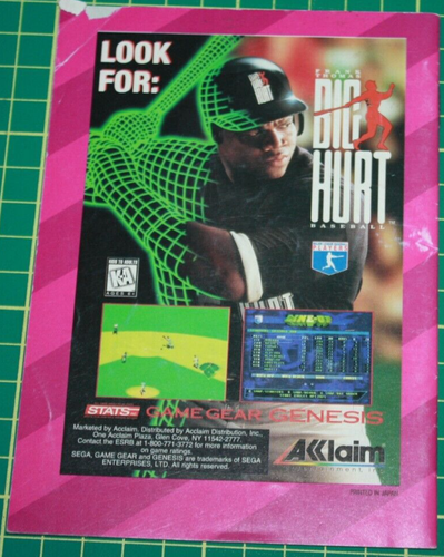 Sega Game Gear Manual: NFL Quarterback Club 96 - Picture 2 of 2