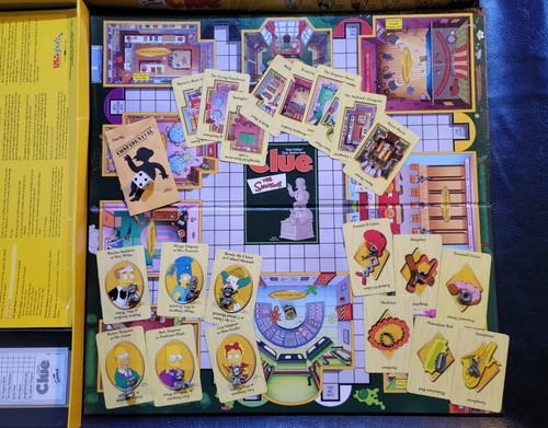 Vintage The Simpsons Clue Board Game First Edition 1st 2000 Complete in Box - Picture 3 of 11