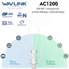 AC1200 4x7dBi High Power Outdoor Weatherproof WiFi Range Extender Passive POE