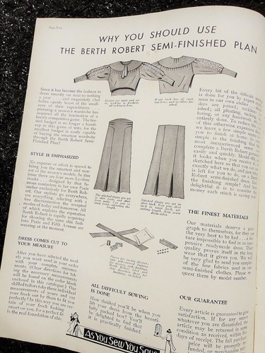 1932 antique SEMI-FINISHED FASHION CATALOG broadway ny BERTH ROBERT pattern - Picture 2 of 12