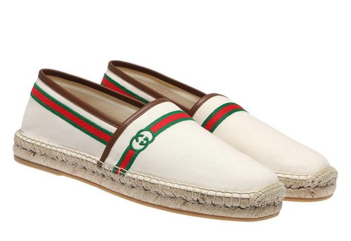 NEW GUCCI MEN'S WHITE CANVAS LOGO 