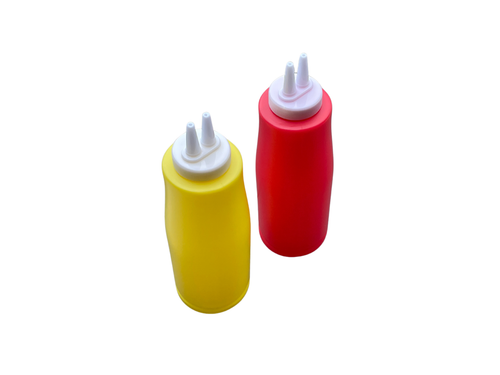 2 PK Plastic Squeeze Bottle 16 oz Sauce Condiment Ketchup Dispenser Mustard Oil - Picture 7 of 11