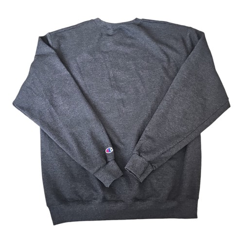 Vintage Champion Authentic Athletic wear Crew neck Sweatshirt Gray Large - Picture 2 of 4