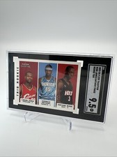 2003 Fleer Tradition Rookie Trio LeBron James Melo Wade - SGC 9.5 MT+