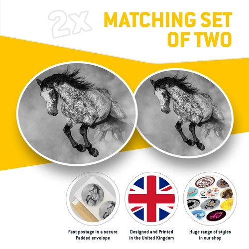 2 x Vinyl Aufkleber 7,5 cm (BW) - Appaloosa Pferd Pony Equine #38014 - Bild 2 von 9