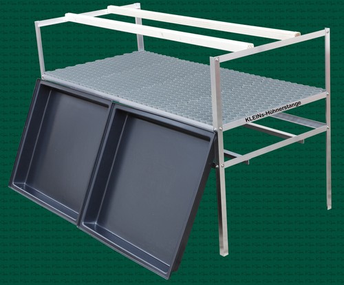 KLEINs Hühnerstange Milbensperre ALU-Gestell Wannen Kotbrett Hühnerstall Hühner - Bild 2 von 12