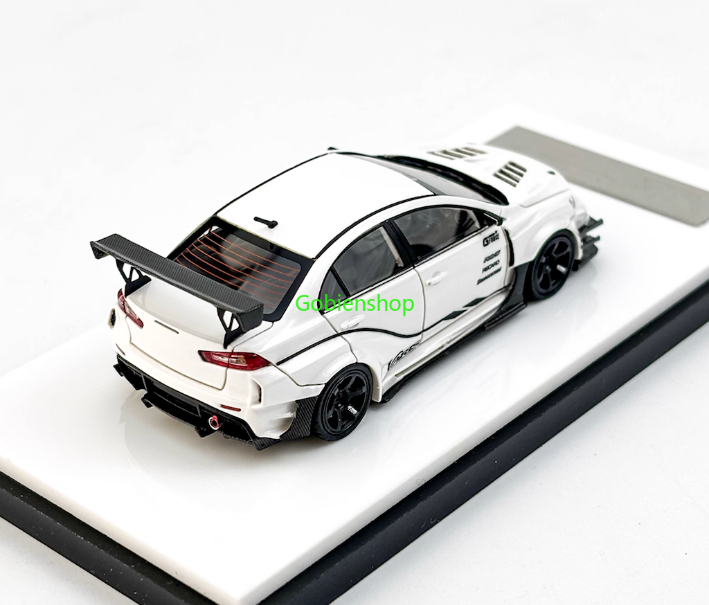 GB 404Error 1:64 White Lancer EVO X Varis Sports Model