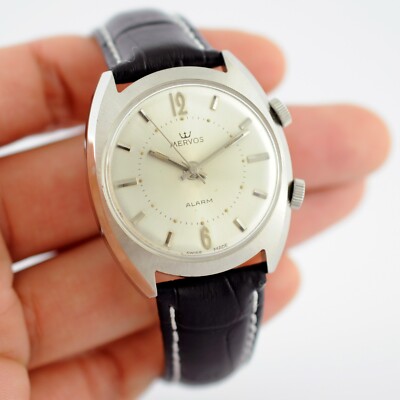 VERY SPECIAL MERVOS ALARM ORIGINAL DIAL MANUAL WIND GENTS WATCH SWISS REF 1425