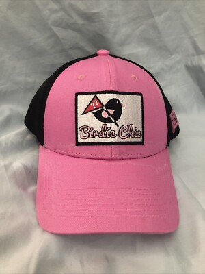 Womens Birdie Chic Hat Cap Chasing 72 Strap Back Pink 60M Play 1.6% Shoot Par