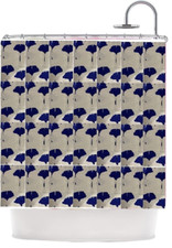 Kess InHouse KESS Original Shower Curtain, 69" x 70" Navy