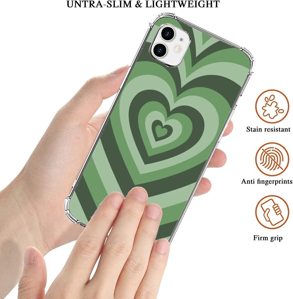Matcha Love Heart Phone Case Wildflower Wildflower Matcha Love