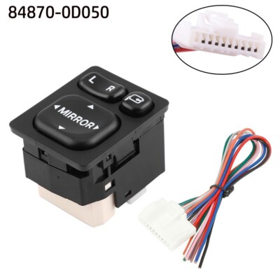 Master Power Mirror Switch ABS Plastic Auto Part Black High