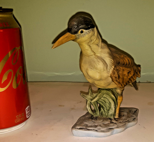 Vintage 1980s Bonin Night Heron Bird Figurine Aldon Vanished Species numbered - Picture 2 of 5