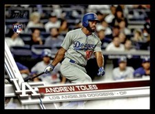 2017 Topps #454 Andrew Toles Rookie Card Los Angeles Dodgers