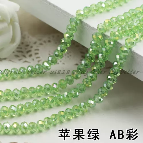 Wholesale Quality Czech Crystal Faceted Rondelle Spacer Beads 4MM 6MM 8MM 10MM - Picture 42 of 101