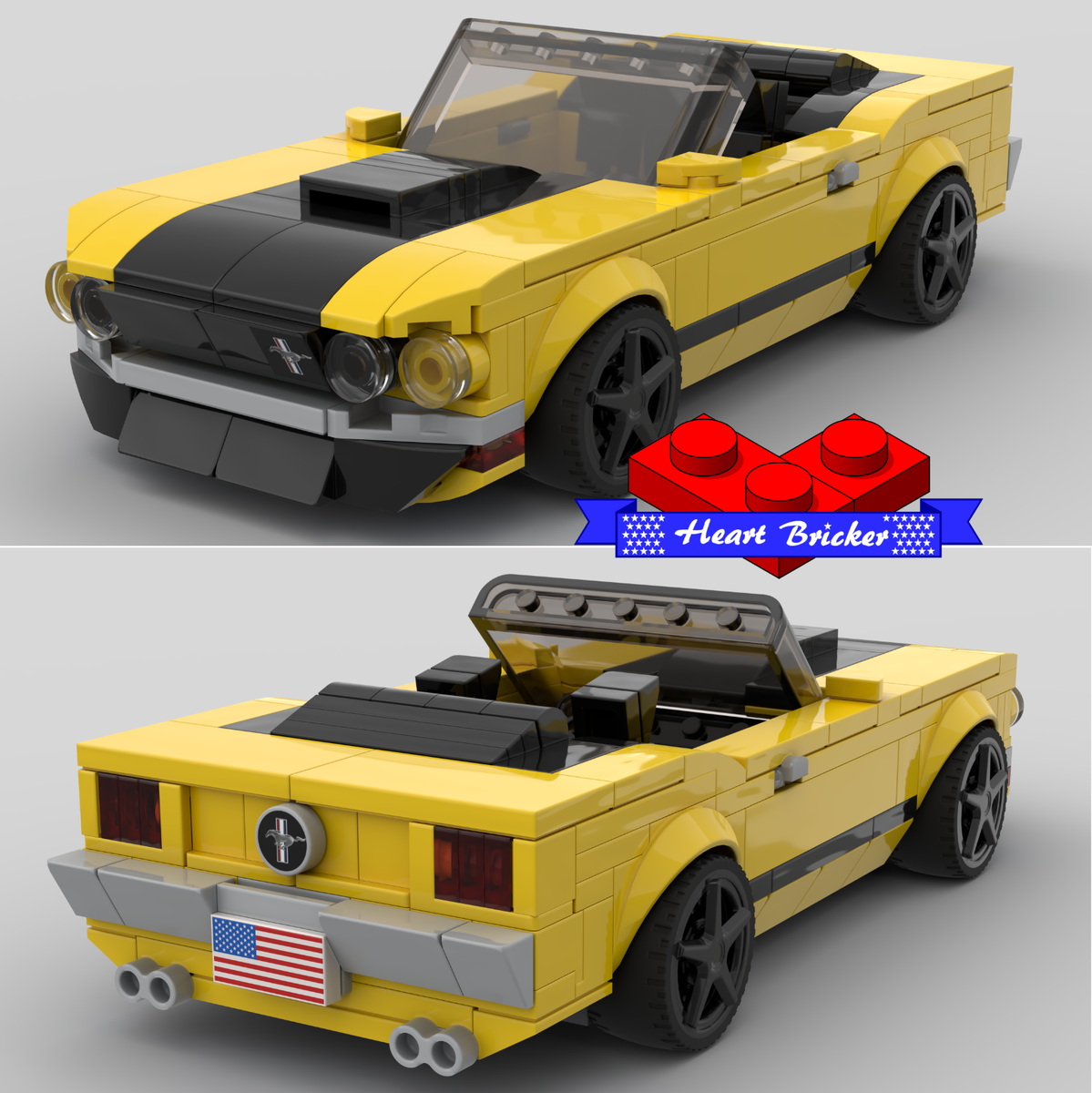 LEGO Speed Champions Custom kit, looks like classic Ford Mustang M
