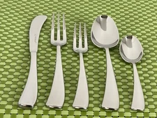 Studio William LARCH MIRROR Stainless Glossy Curved NEW Flatware CHOICE E13N