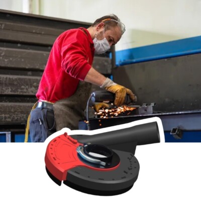 Efficient Dust Collection Cover for Grinders with Adjustable Cutting Depth