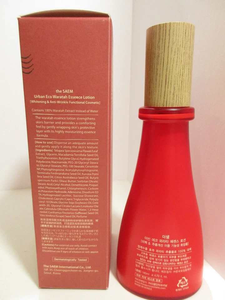 The Saem Urban Eco, loción Waratah Essence, antiarrugas (4,73 oz / 140 ml) - ¡NUEVO! Foto 3 de 3