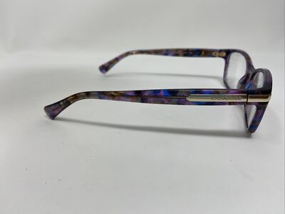 COACH HC 6065 5288 CONFETTI PURPLE BLUE 51/17/135 FULL RIM  display picture 2