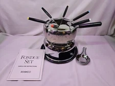 Roshco Stainless Steel Fondue Set. Complete Model 58903 - NEW!