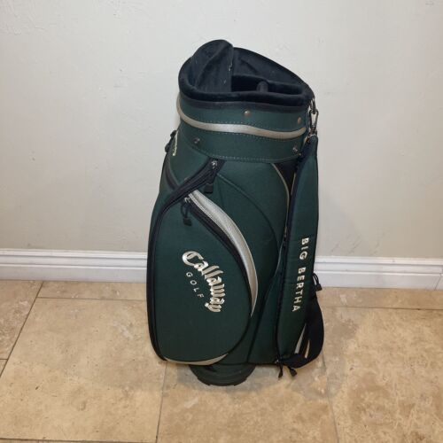 Callaway Big Bertha Golf Bag Green Padded Carry Strap 5 Way Divider W/ Cover