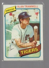 ALAN TRAMMELL 1980 TOPPS BASEBALL CARD