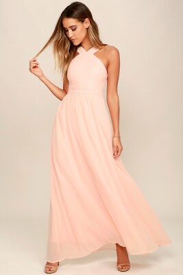 peach maxi dress formal Peach Racerback Tiered Maxi Dress – PinkBlush