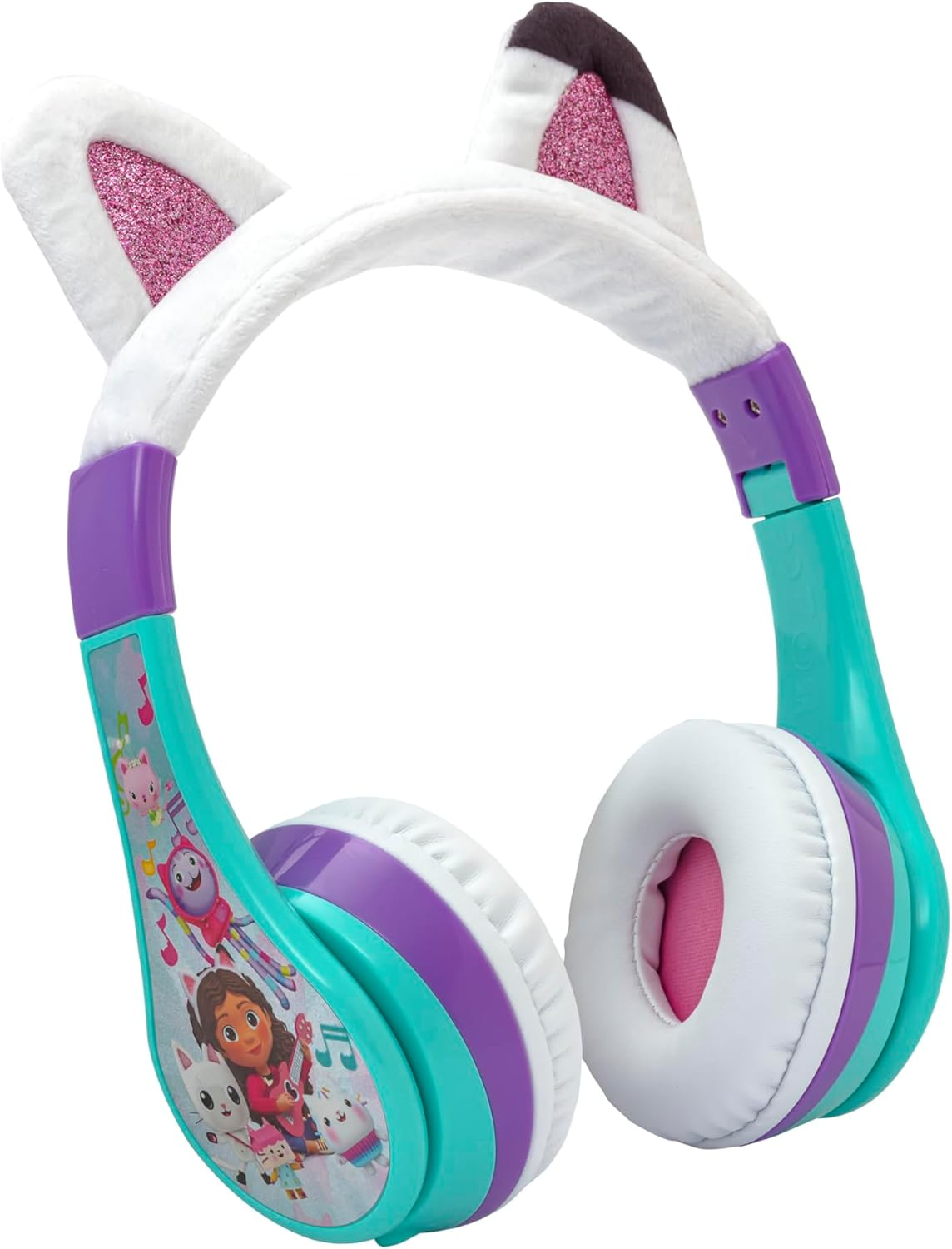 Gabby's Dollhouse Kids Wireless Bluetooth Headphones with Microphone