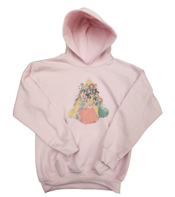 Girls pink  princesses hoodie vintage soft style graphic design gift retro