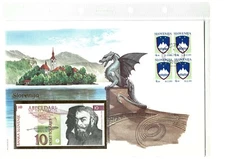 Banknote Letter from Around the World - Slovenia | 10 Dollars (UNC)