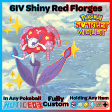 ✨ Shiny Red Florges 6IV ✨ Pokemon Scarlet & Violet 🚀 Fast 🚀