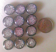 dichroic glass cabochon lot of 12 fused COE 90 cab hand made crafted