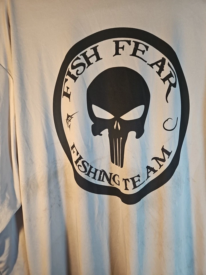 Camisa atlética de manga larga A4 para hombre talla 2XL FISH FEAR TEAM PUNISHER@T Foto 4 de 4