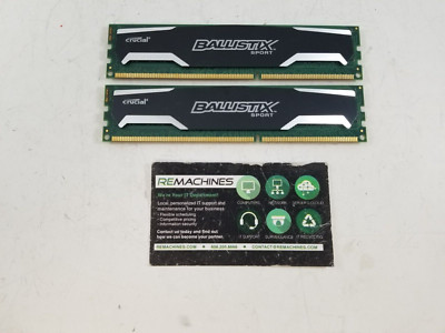 Crucial Ballistix Sport 8GB 2x4GB DDR3-1600 RAM BLS4G3D1339DS1S00.16FMR TESTED