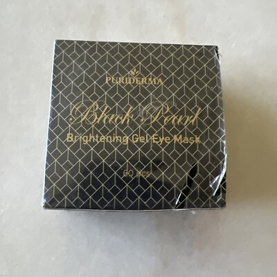  PURIDERMA  Black Pearl Collagen Eye Masks Sealed 60pc Set