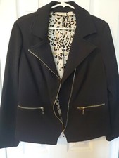 Chicos Blazer Size 1 Black
