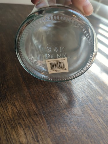 Rae Dunn GULP Glas Literflasche ohne Deckel oder Kaution BARMHAUS RUSTIKALE KÜCHE - Bild 3 von 4
