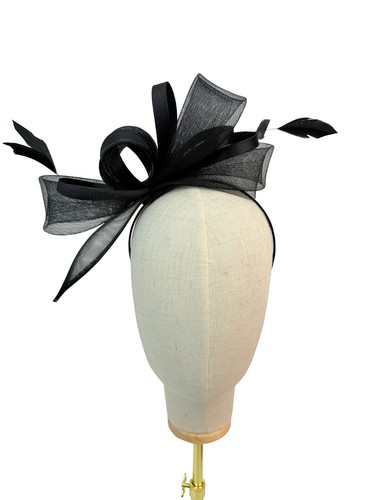 Large Swirl Loop Sinamay Headband Fascinator Weddings Ascot Hatinator Races - 第 36/68 張圖片