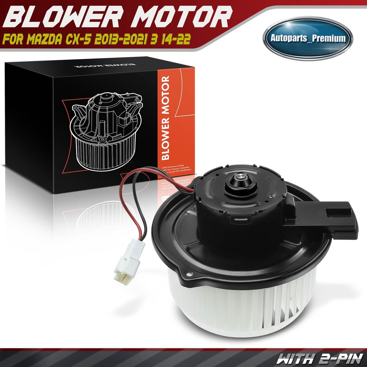 HVAC Blower Motor Fan Assembly for Mazda 3 2014-2025 CX-5 2013