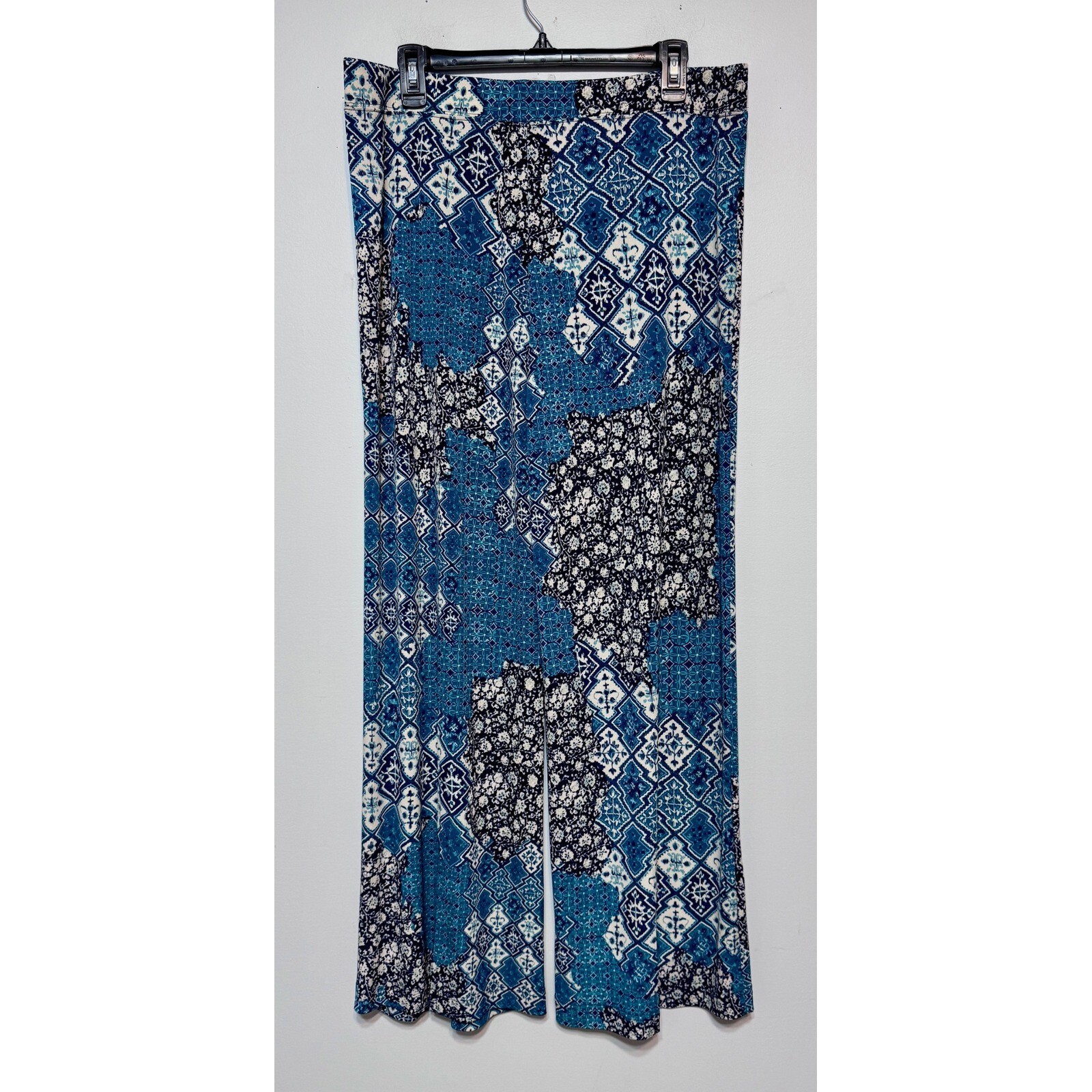 Patchwork Palazzo Pants Size Large Grandmacore Co… - image 4