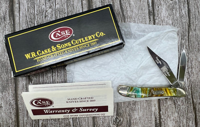 2009 Case XX Abalone Corelon Premier Edition 1/500 Peanut Pocket Knife 9220AB