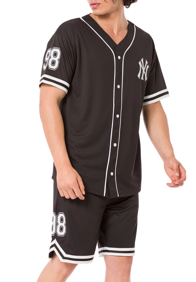 Redbridge Herren Set Baseball Trikot und Hose Jogginganzug Sport Sweat Suit - Bild 1 von 4