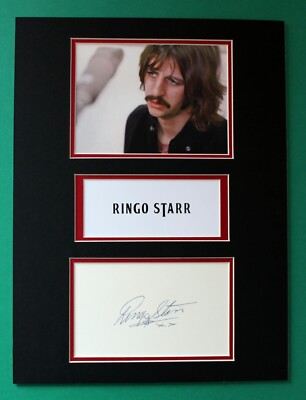 RINGO STARR AUTOGRAPH masterly display The Beatles