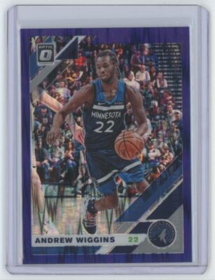 2019-20 Donruss Optic Purple Shock Andrew Wiggins . Minnesota Timberwolves #111