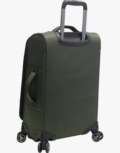 Pathfinder Luggage Presidential Carry On 21" Suitcase With Spinner Wheels olive - Picture 3 of 4