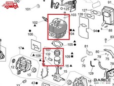 Cilindro Completo di Pistone Scuotitore Olive ACTIVE OLIVATOR M50 - M60