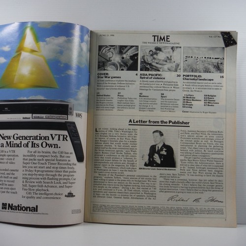 Time Magazine June 23 1986 No 25 Australia Chernobyl Star Wars Games - Bild 3 von 5